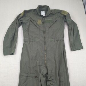 CWU-27/P Nomex Flight Suit Flyers Coveralls Green Mens 44R US Military Issue FR